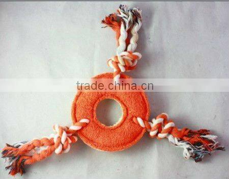 tug toy--ring with rope