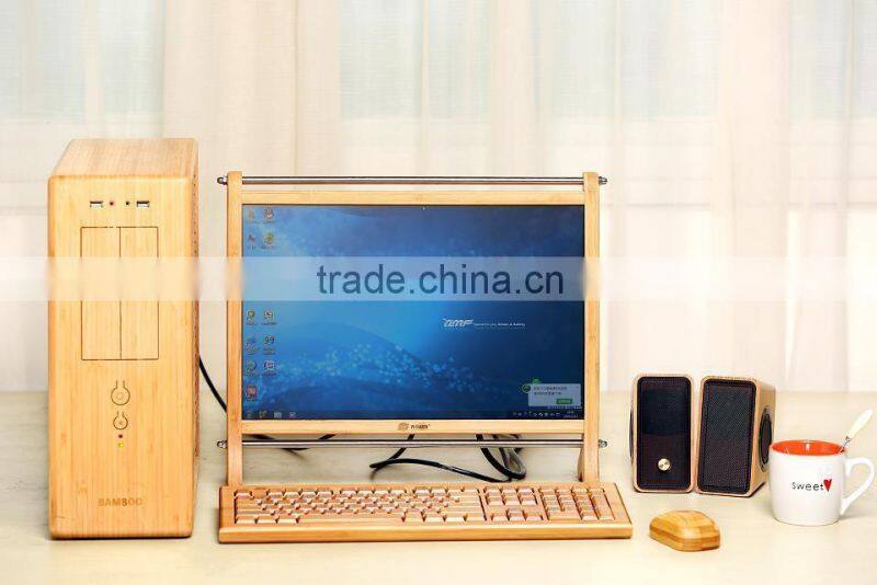 New Arrival Professional Bamboo & Wood Mechanical Keyboard wireless stylem, full set computer accessories