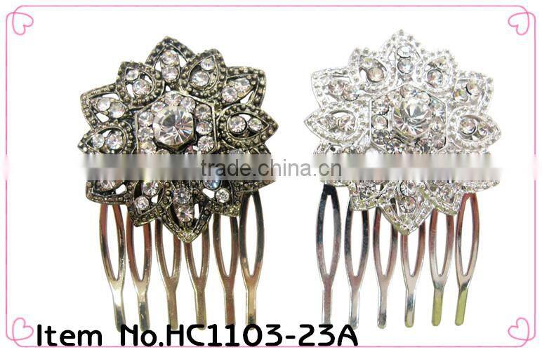 Hot sale!!! wholesale rhinestone bridal hair comb