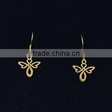 earrings with butterfly drop for wholesale