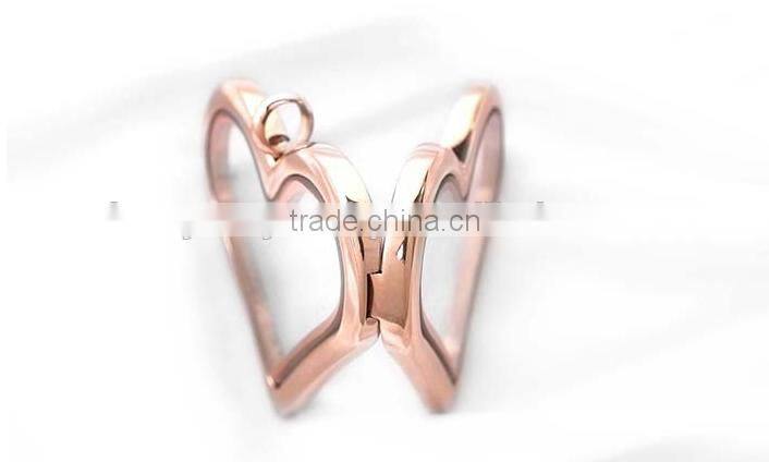 latest factory price locket pendant simple heart locket jewelry