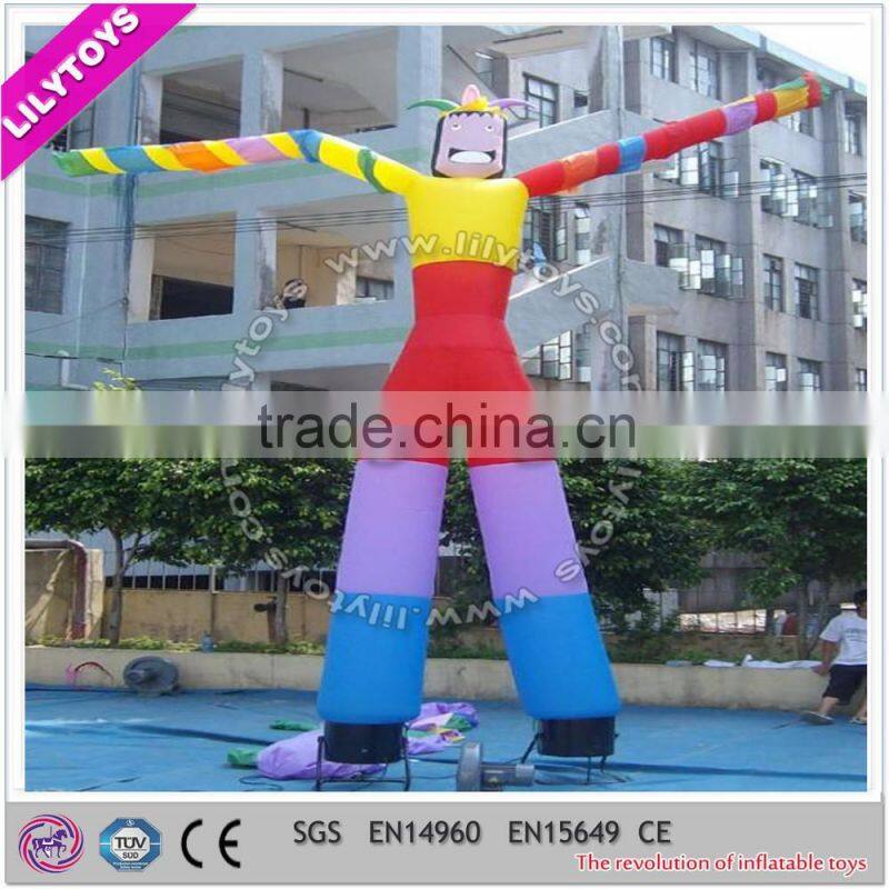 Cheap factory price tall reliable inflatable type air dancer, inflatable air cartoon