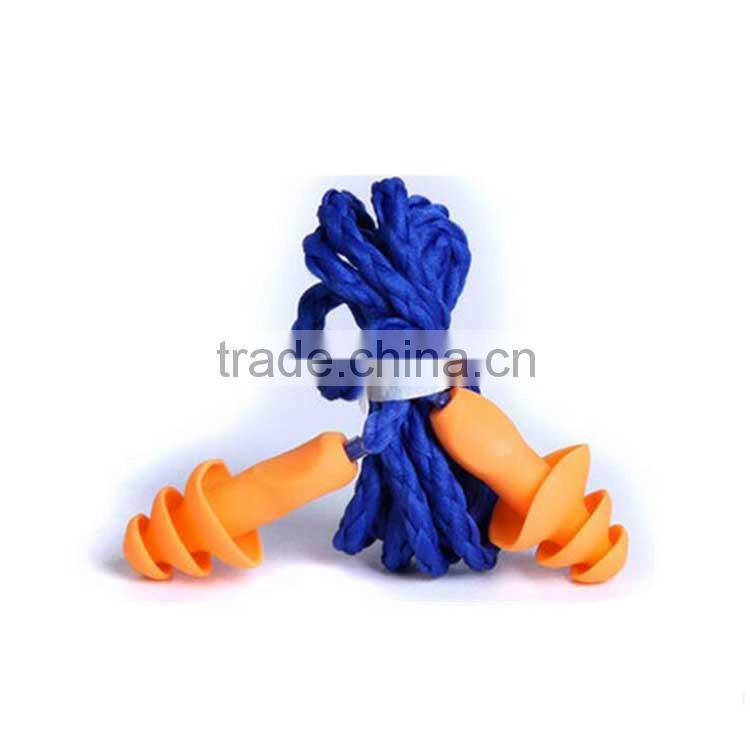 CE standard silicone string earplugs for hearing protection