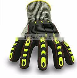 HPPE Puncture resistant safety padded gloves