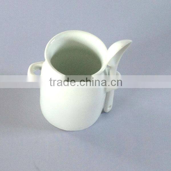 Porcelain Milk Pot Design Mug(CM-056S) with spoon