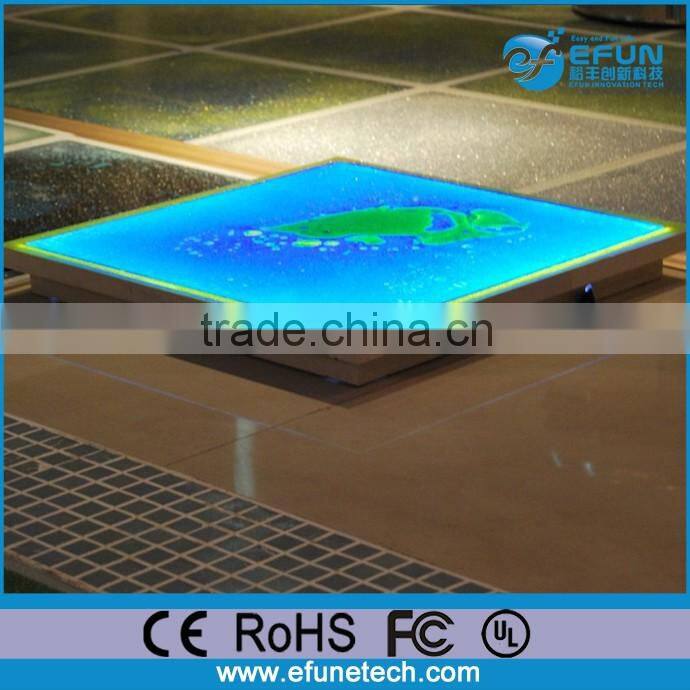 2016 new arrival rgb color liquid dance floor tiles , decorative led liquid glossy vinyl tile