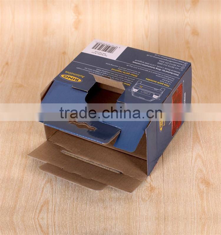 Corrugated packaging box for car light LED light cardboard packaging