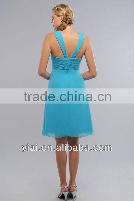 WW0044 New Style Knee length Olive Green Bridesmaids Dresses
