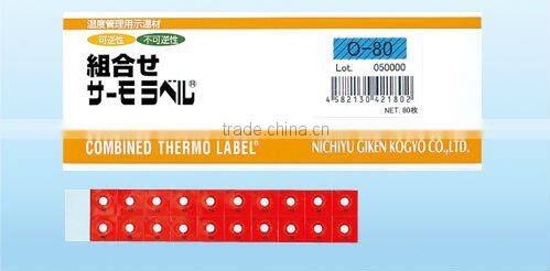 Heat check label for transformer in substation /Irreversible and Reversible combined