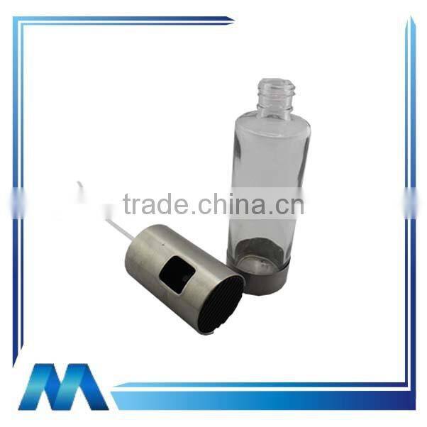 stainless steel & glass olive oil bottle with sprayer