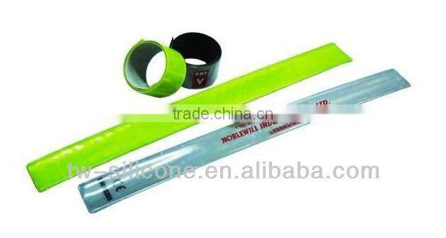 gift item reflective pvc slap band for kids