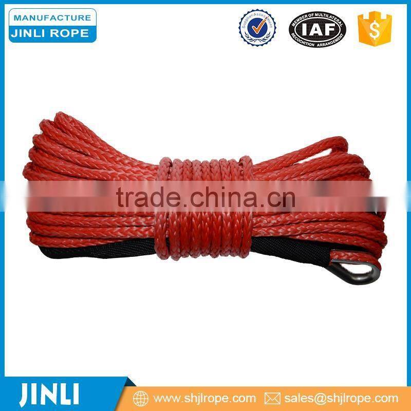 Jinli Rope ATV/UTV/SUV/4X4/4WD Synthetic Winch Rope 12-Strand Braid UHMWPE Cord