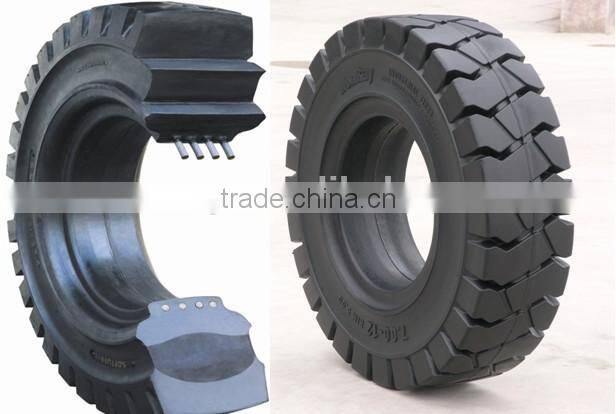 High quality forklift solid tire, solid wheel