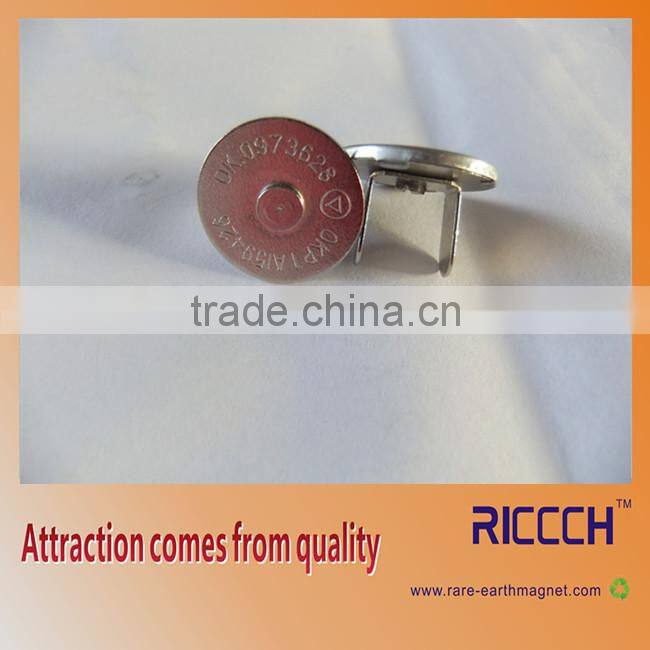 18mm Button MG Silver Handbag Bag Magnetic buckle