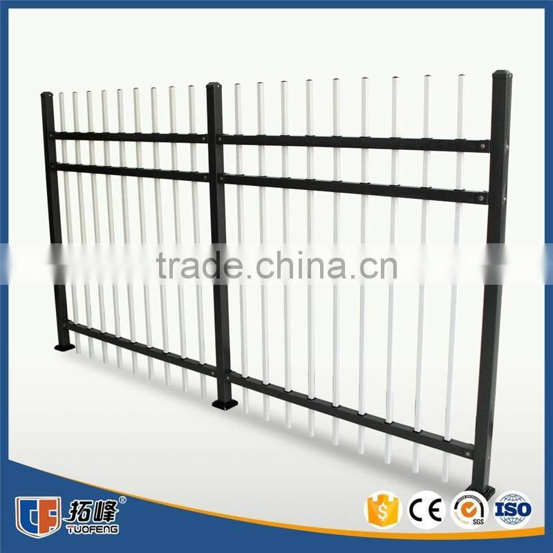 Flexible Design galvanized steel modernized lawn fence