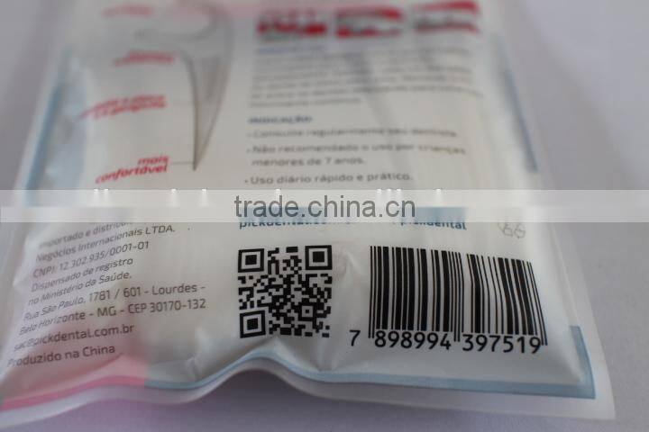 Food residue easily removed dental floss