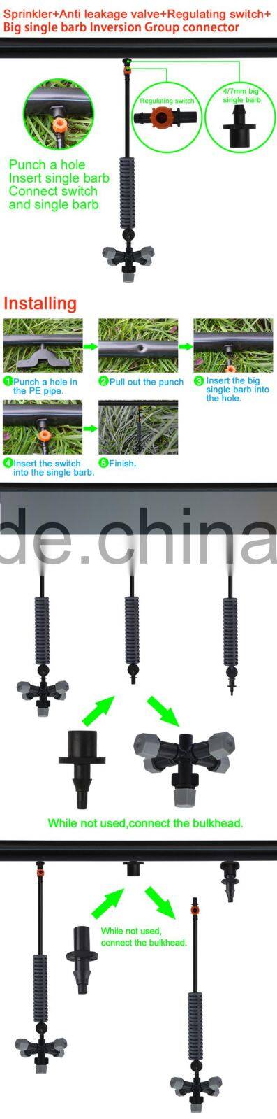plastic irrigation sprinkler,best quotation,mist sprayer