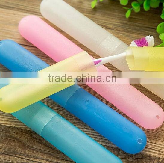 Plastic colorful travel toothbrush box, toothbrush case