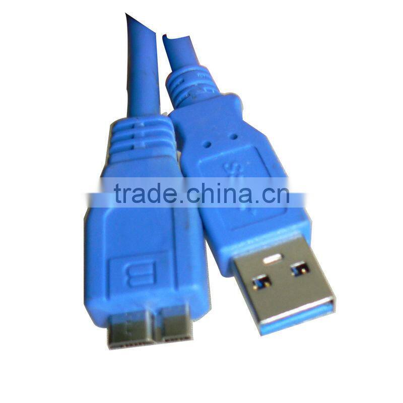 SuperSpeed USB 3.0 Am to Micro Bm otg cable (USB Cables) with double ferrites 0.5m/1m/2m/3m (blue) M-M