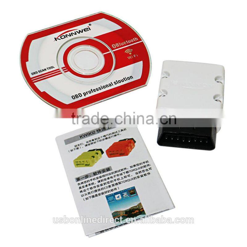 Colorful ELM327 Wireless BHT OBD2 II Auto Mini Diagnostic Car Scanner Car Diagnostic Tool