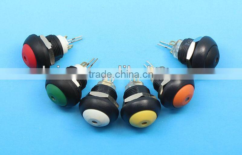 12mm illuminated momentary push button switches