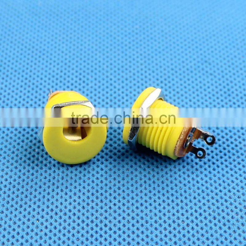 DC-022 Colorful Nuted 2.1mm/2.5mm Electrical Plug DC JACK