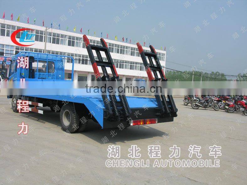FAW 4*2 hydraulic flat bed truck sale