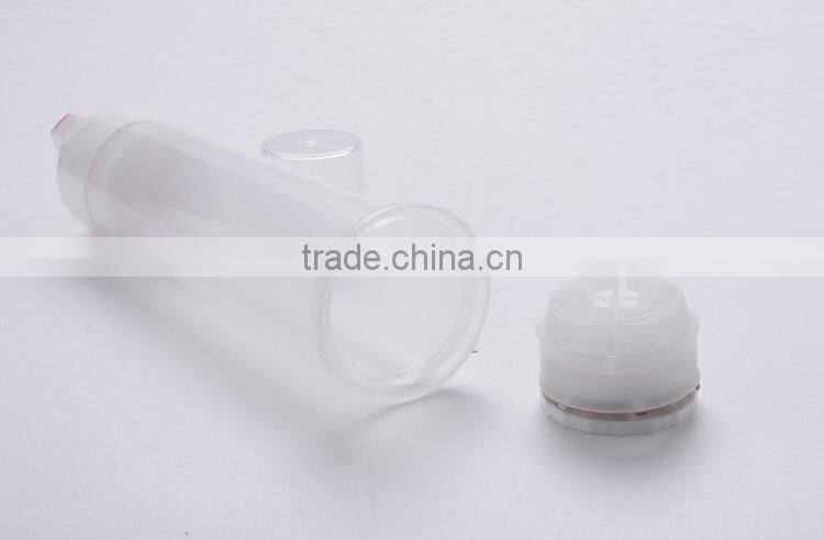 Wholesale sale 60ml, 100ml, 120ml plastic cosmetic Toothpaste Airless Bottle