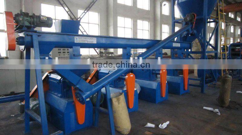 Waste tires recycling plant