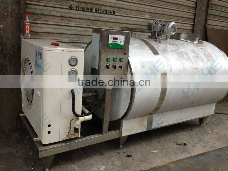 1000l horizontal milk cooling tank