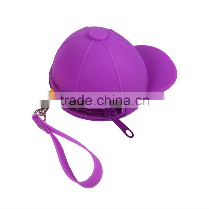 New arrival!!! Portable convenient durable silicone key purse with zipper