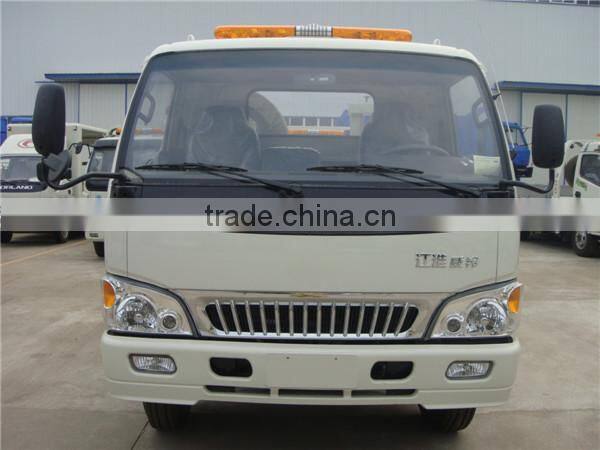 4x2 JAC diesel 4 ton flatbed tow truck wrecker