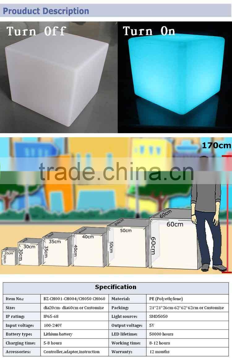 Nightclub Using Glowing Led Bar Table Chair Furniture