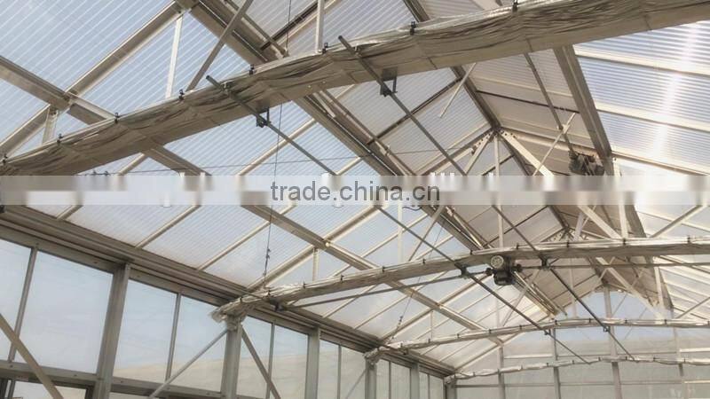 Research greenhouse greenhouse with aluminum structure