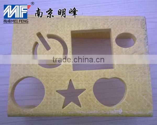 Waterjet cutting C-Channel FRP Pultruded Profiles