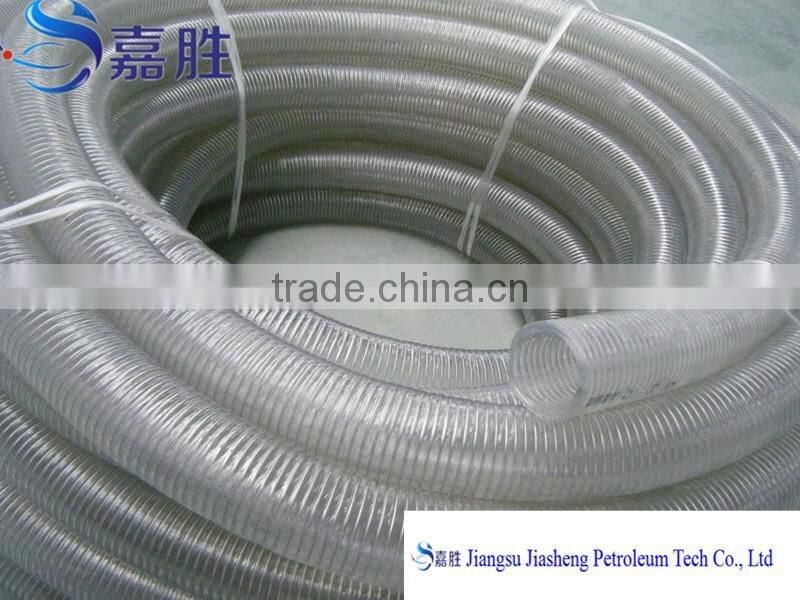 Clear Spiral Reinforced PVC Steel wire Suction Hose