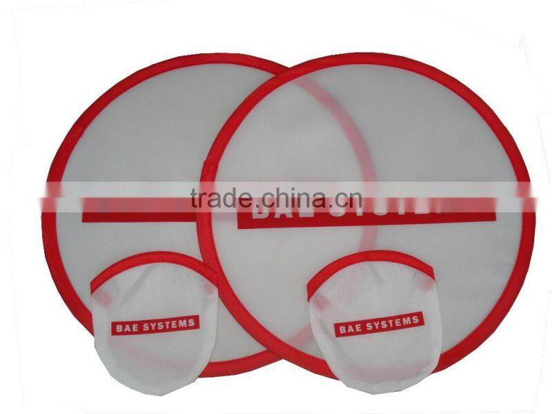 Custom logo sublimation advertising foldable frisbee
