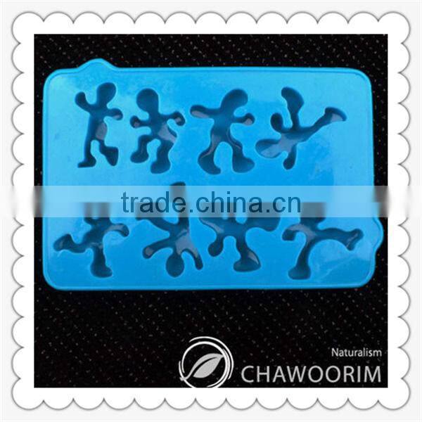 letter shape silicone ice cube tray