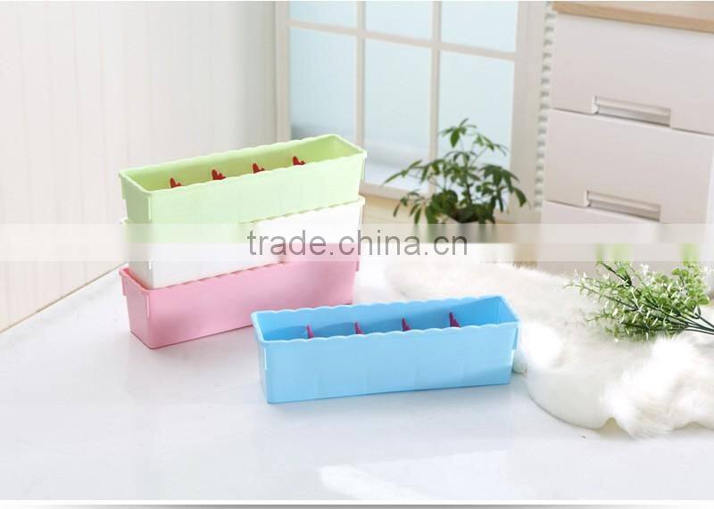 N506 3/5 Grid Home Organization Storage Box Household Plastic Storage Box