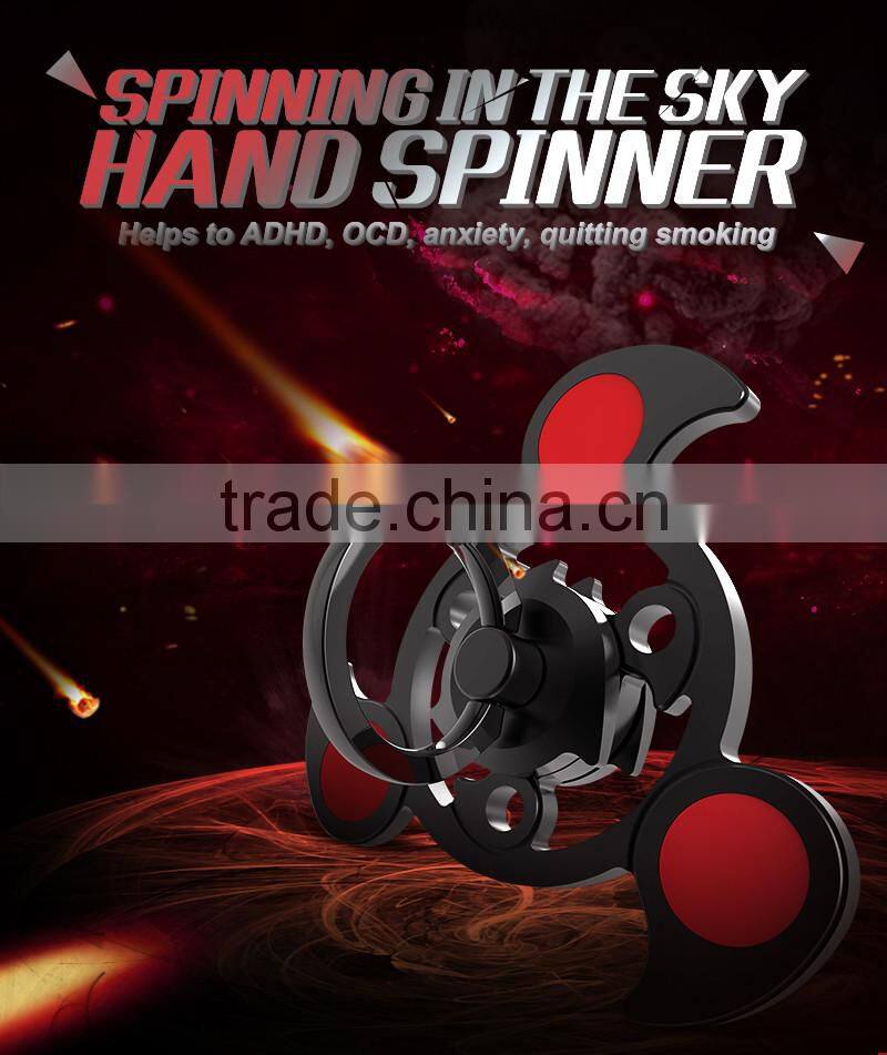 RGKNSE 2017 plastic and metal material ceramic marble fidget toys hand spinner for solve anxiety boring nervous