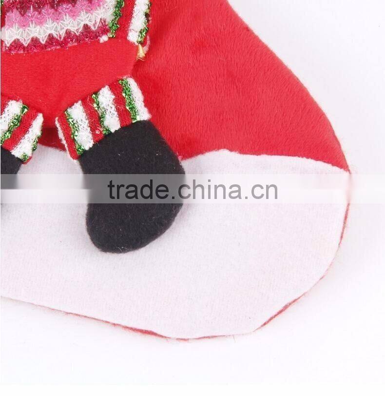Stocking Gift Bags Christmas Hanging Decorative Ornaments, Santa Claus Cand Bags For Decoration