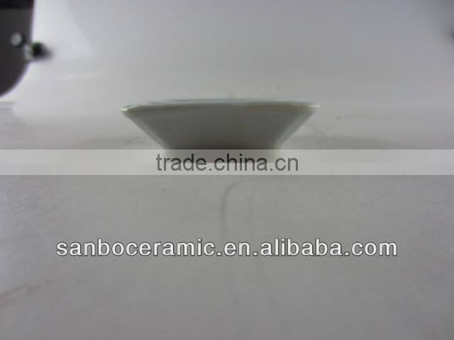 white porcelain square divided dish