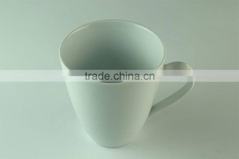 450ml cheap white ceramic coffee mug for wholesale