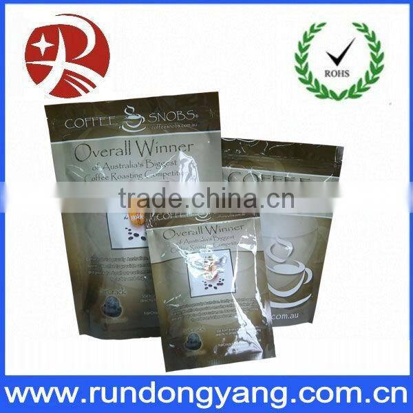 stand up pouch coffee bag with valve