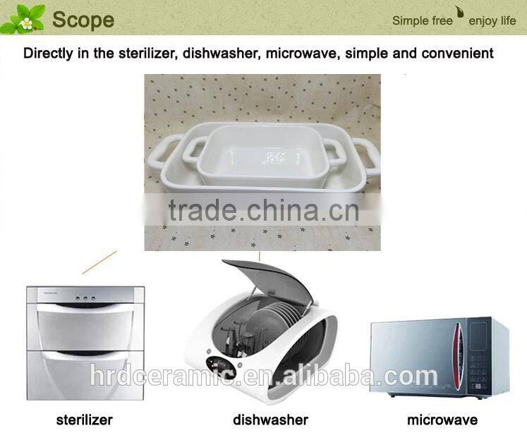 stocked white stoneware bakeware hot selling