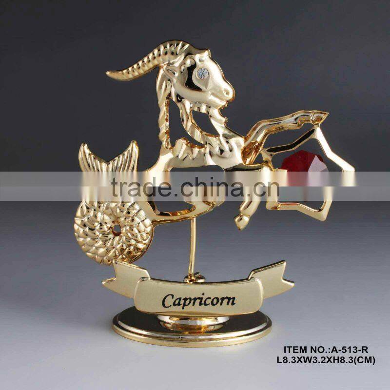 Good quality 24K gold plated Zodiac made with swarovski elements