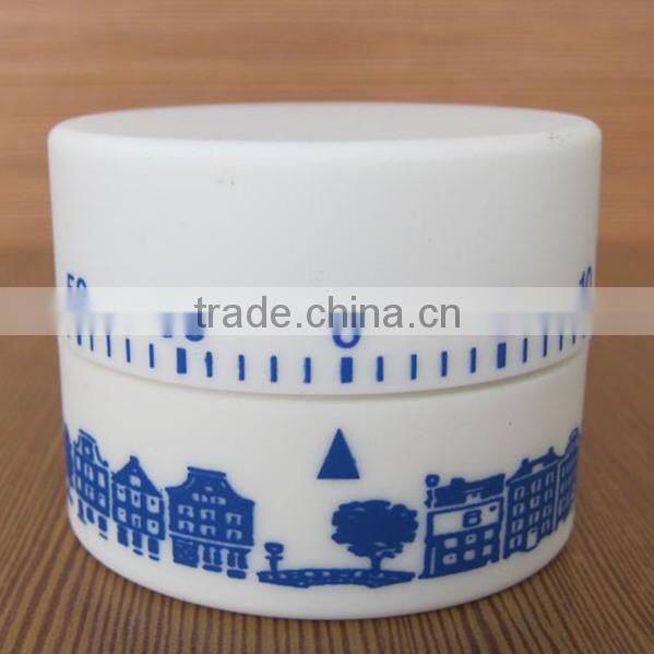 Plastic cylinder shape mechanical sound kitchen timer