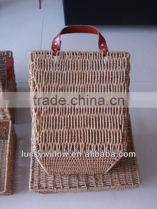 straw basket & Natural straw crafts & straw candy basket