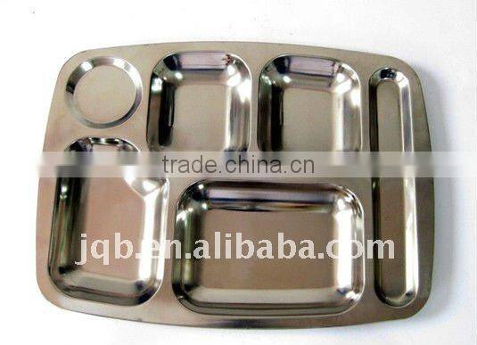 SS18/8 Stainless Steel Fast Food Tray