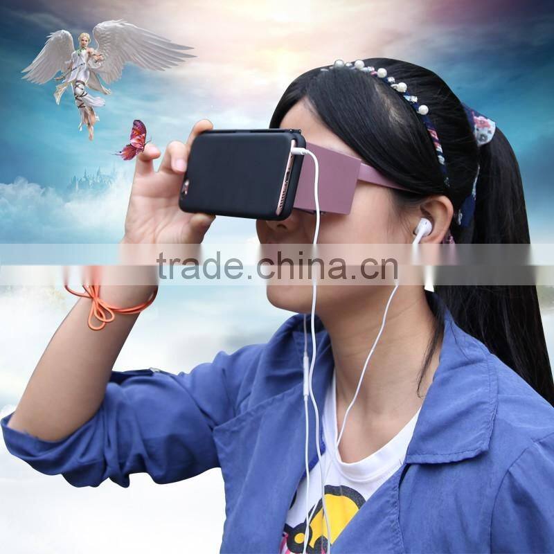 2016 best selling Smartphone case Virtual Reality VR box 3d video glasses